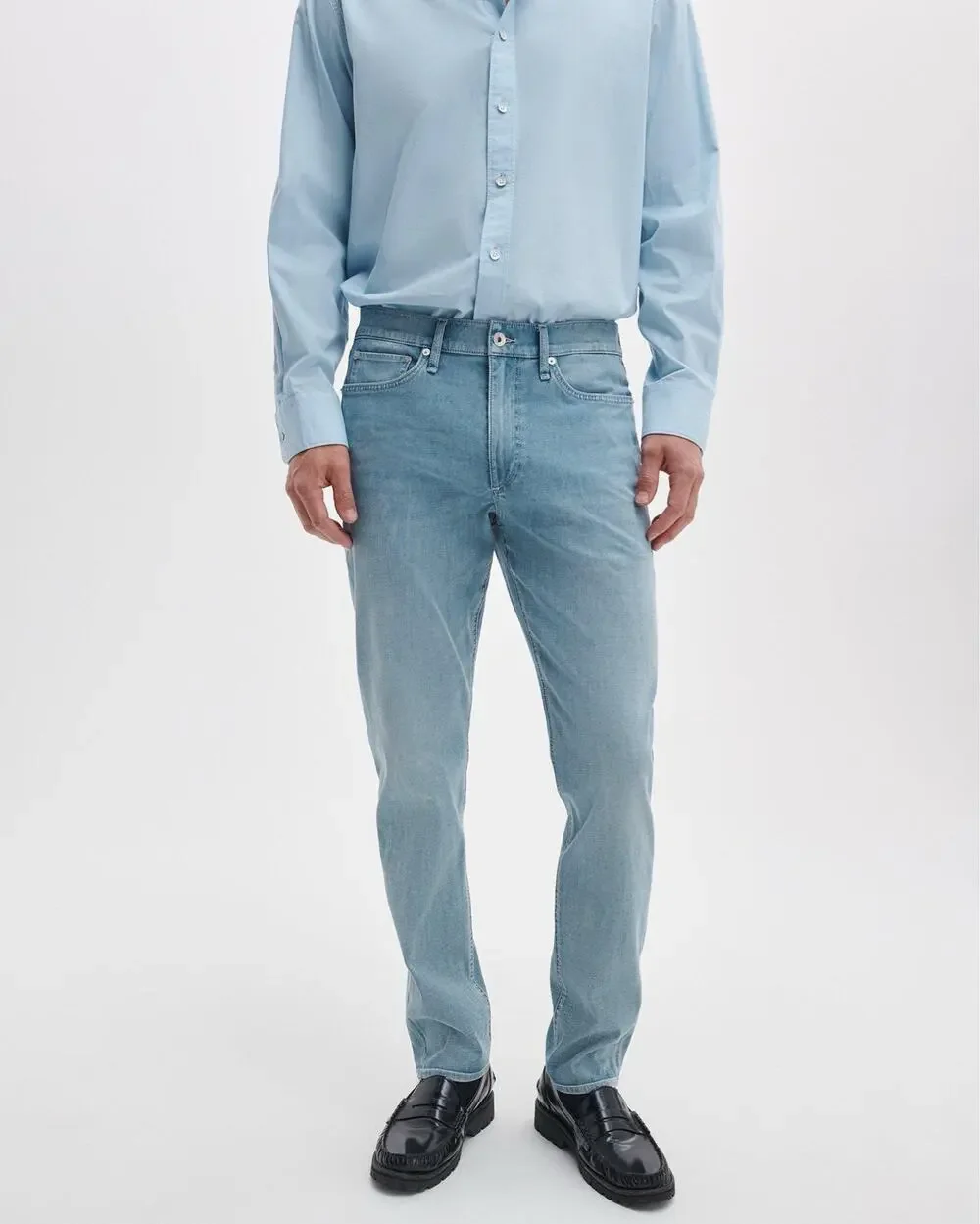 Rag & Bone Fit 2 Slim Jean Sz 33x30 rbAIRFLEX in Newstrand Light Wash Blue Nice!